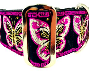 satin lined wide buckle dog collar or wide martingale dog collar for large dog